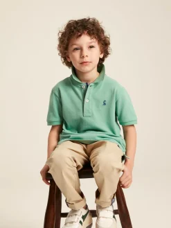 Boys' Woody Pique Cotton Polo Shirt<Joules Outlet