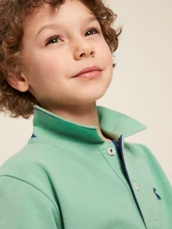 Boys' Woody Pique Cotton Polo Shirt<Joules Outlet