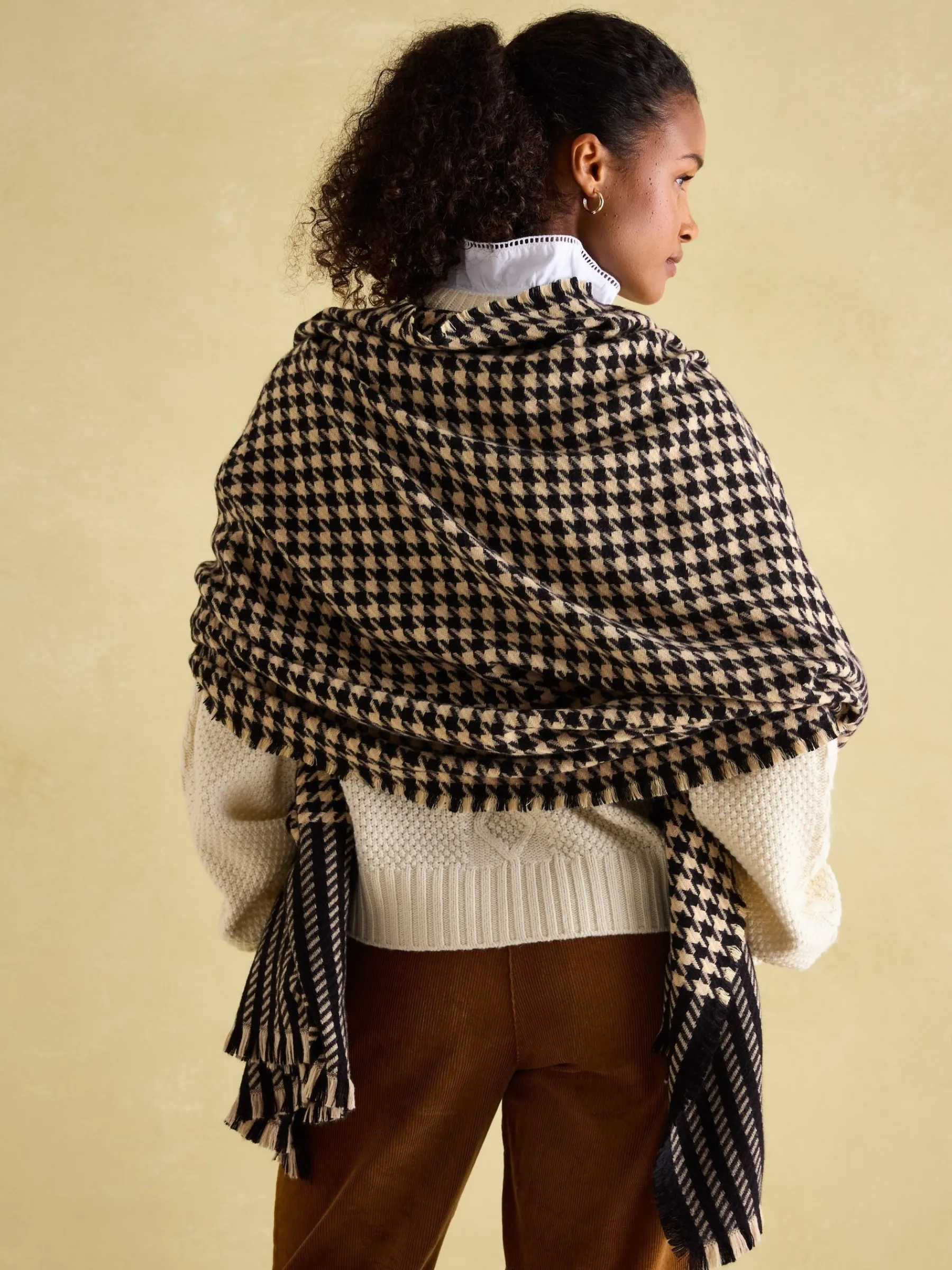 Bracewell Black & Brown Blanket Scarf<Joules Best