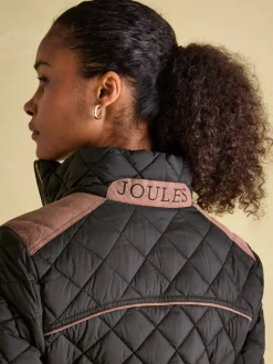 Braemar Luxe Showerproof Diamond Quilted Coat<Joules Clearance