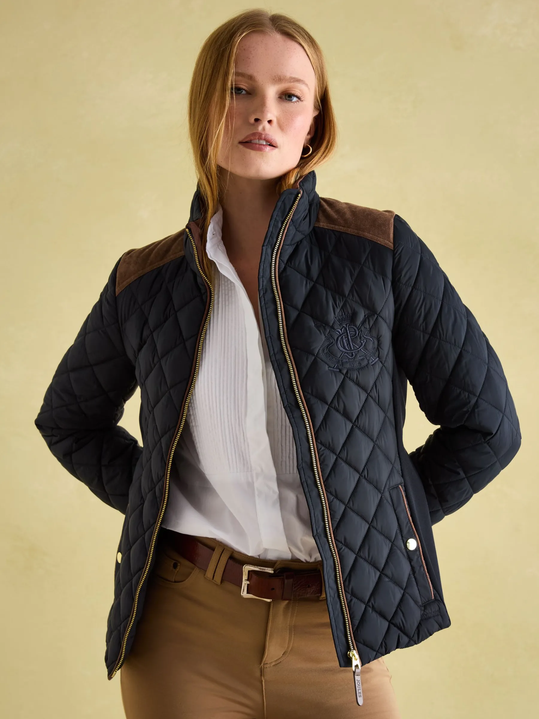 Braemar Luxe Showerproof Diamond Quilted Coat<Joules Sale