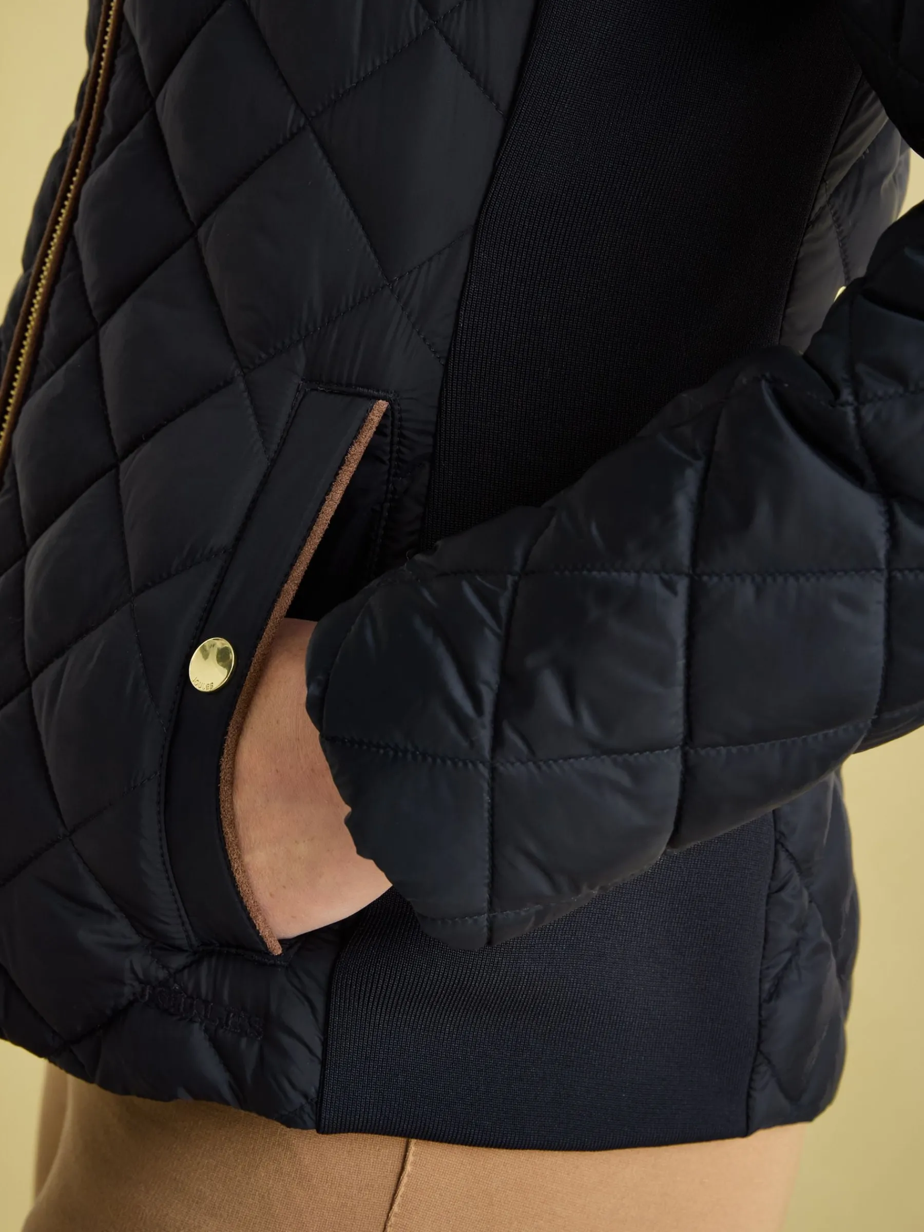 Braemar Luxe Showerproof Diamond Quilted Coat<Joules Sale