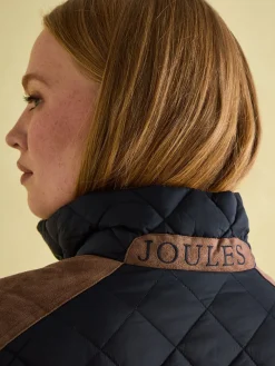 Braemar Luxe Showerproof Diamond Quilted Coat<Joules Sale
