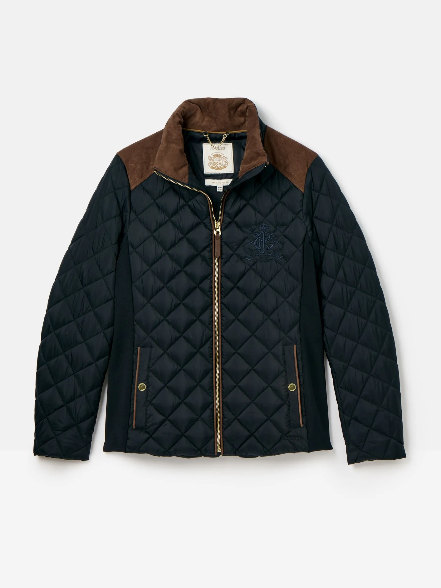 Braemar Luxe Showerproof Diamond Quilted Coat<Joules Sale