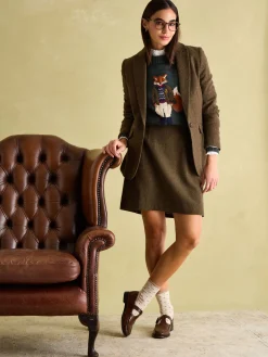 Bramble Tweed Skirt<Joules Hot