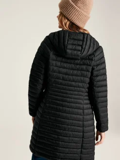 Bramley Showerproof Long Packable Padded Coat<Joules Best