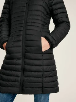 Bramley Showerproof Long Packable Padded Coat<Joules Best