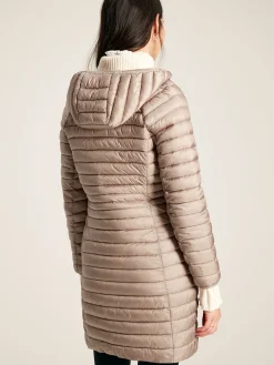 Bramley Showerproof Long Packable Padded Coat<Joules Best