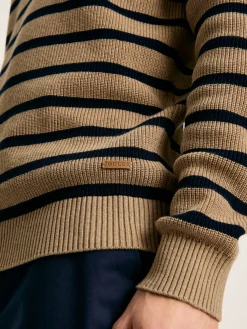 Breton Navy Stripe Crew Neck Knitted Jumper<Joules Online