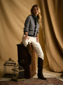 Bridget Button Through Textured Cardigan<Joules Outlet