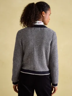 Bridget Button Through Textured Cardigan<Joules Outlet