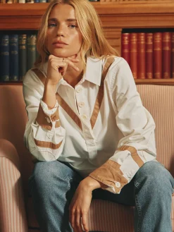 Brinley Cotton Deck Shirt<Joules Online