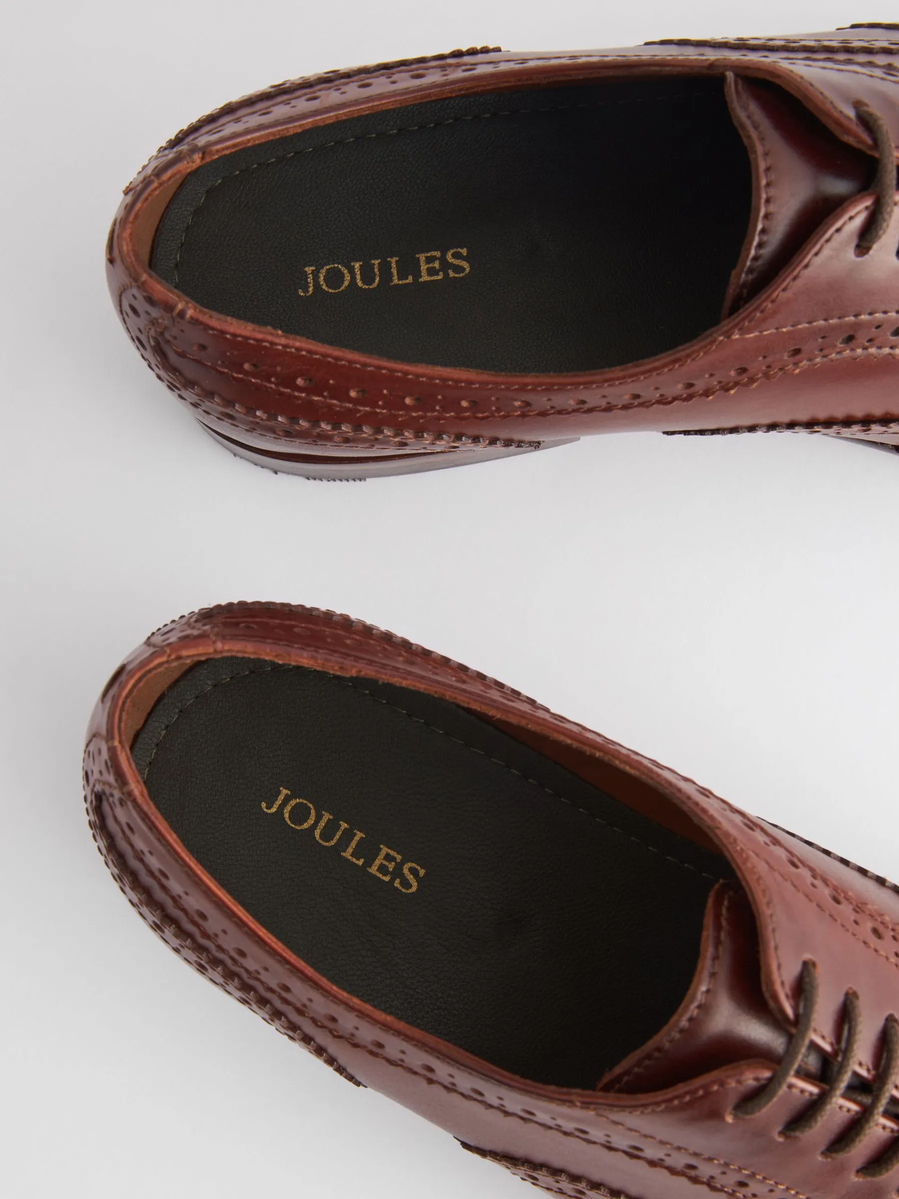 Brown Leather Oxford Brogues<Joules Discount