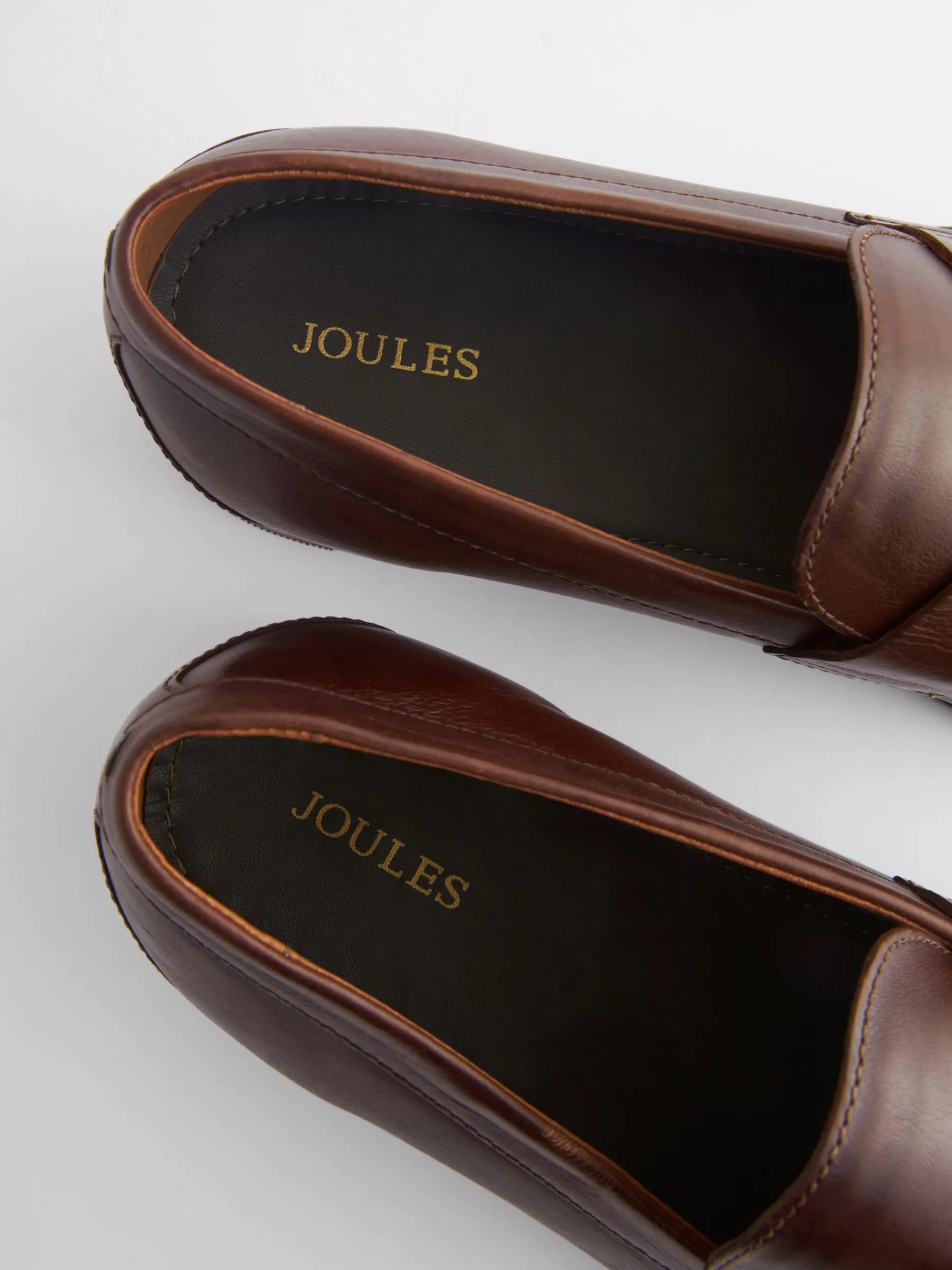 Brown Leather Penny Loafers<Joules Clearance