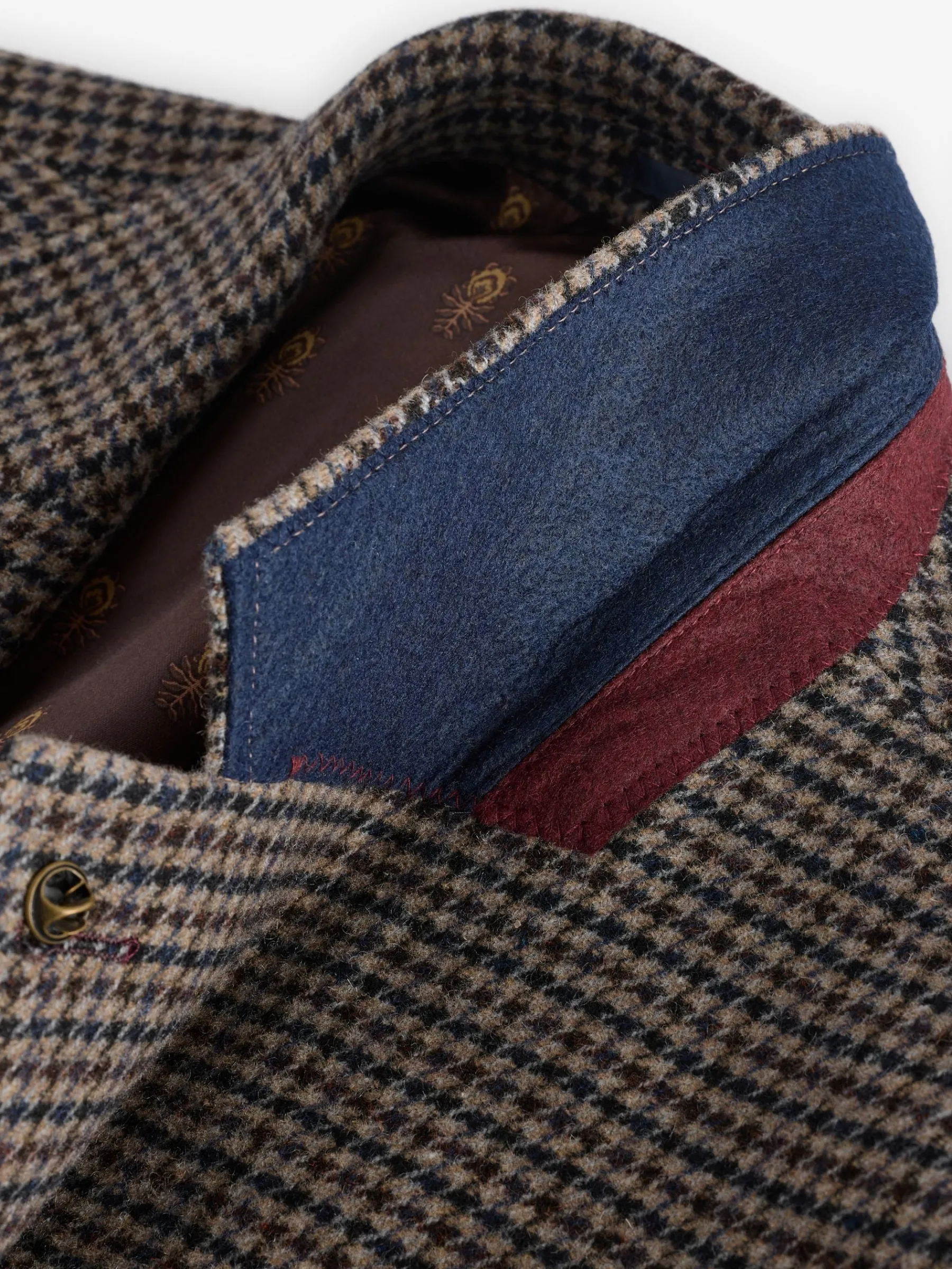 Slim Fit Dogtooth Texture Suit Jacket<Joules New