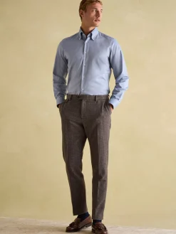 Slim Fit Dogtooth Texture Suit Trousers<Joules Best