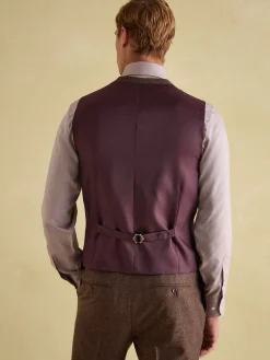 Slim Fit Texture Suit Waistcoat<Joules Discount