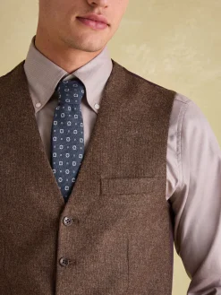 Slim Fit Texture Suit Waistcoat<Joules Discount