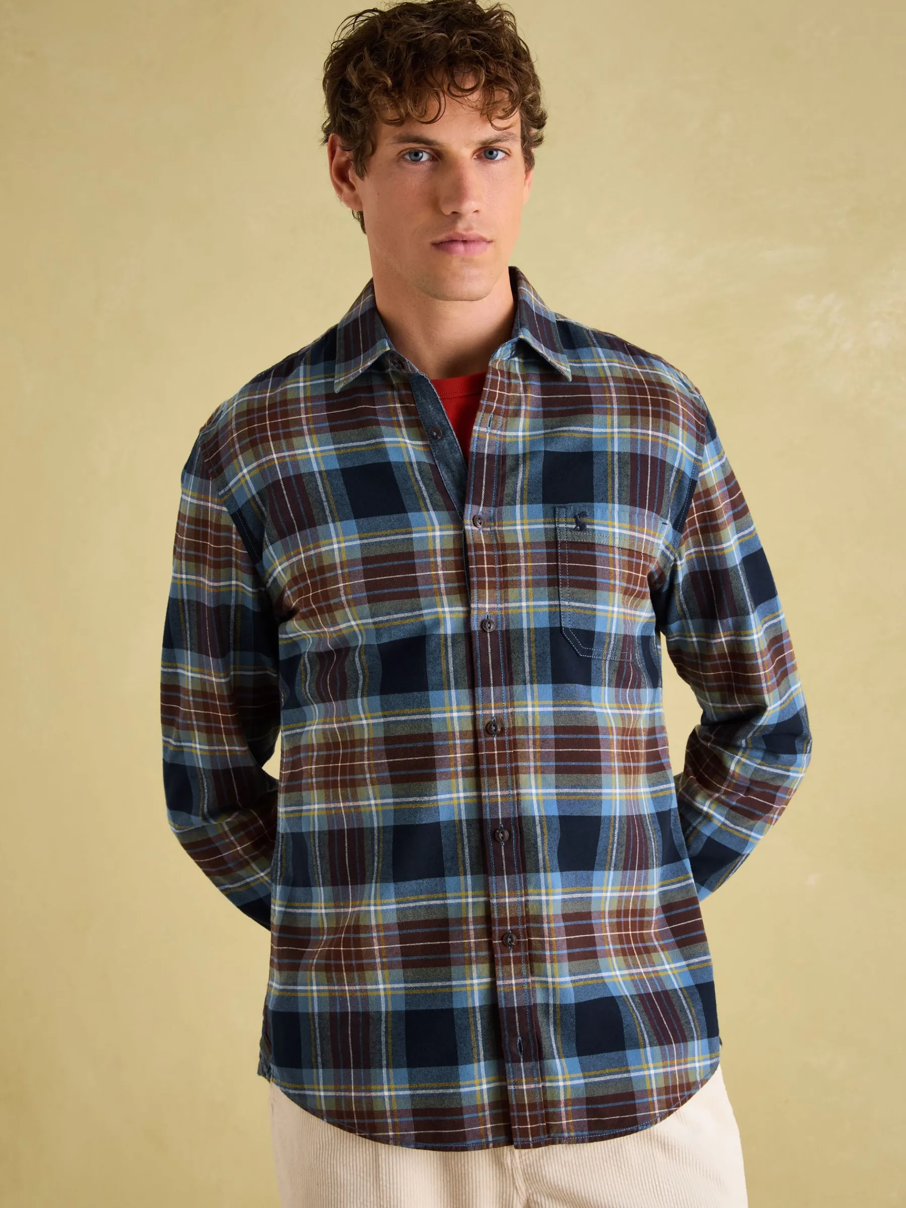 Buchanan Soft Brushed Cotton Check Shirt<Joules Sale