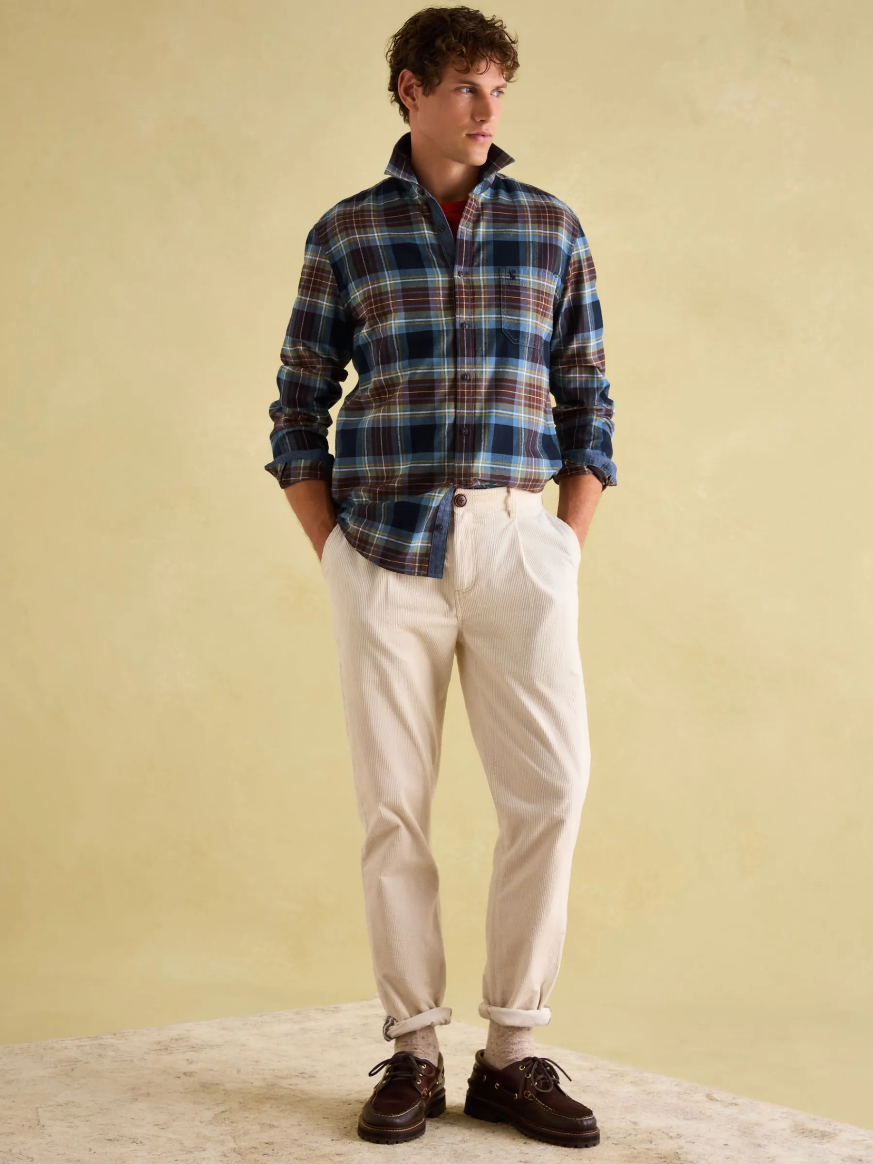 Buchanan Soft Brushed Cotton Check Shirt<Joules Sale