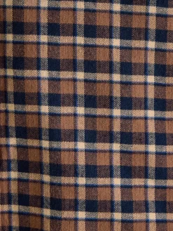 Buchanan Brown & Navy Soft Brushed Cotton Check Shirt<Joules Clearance