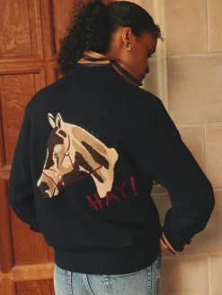 Buckley Horse Embroidered Jumper<Joules New