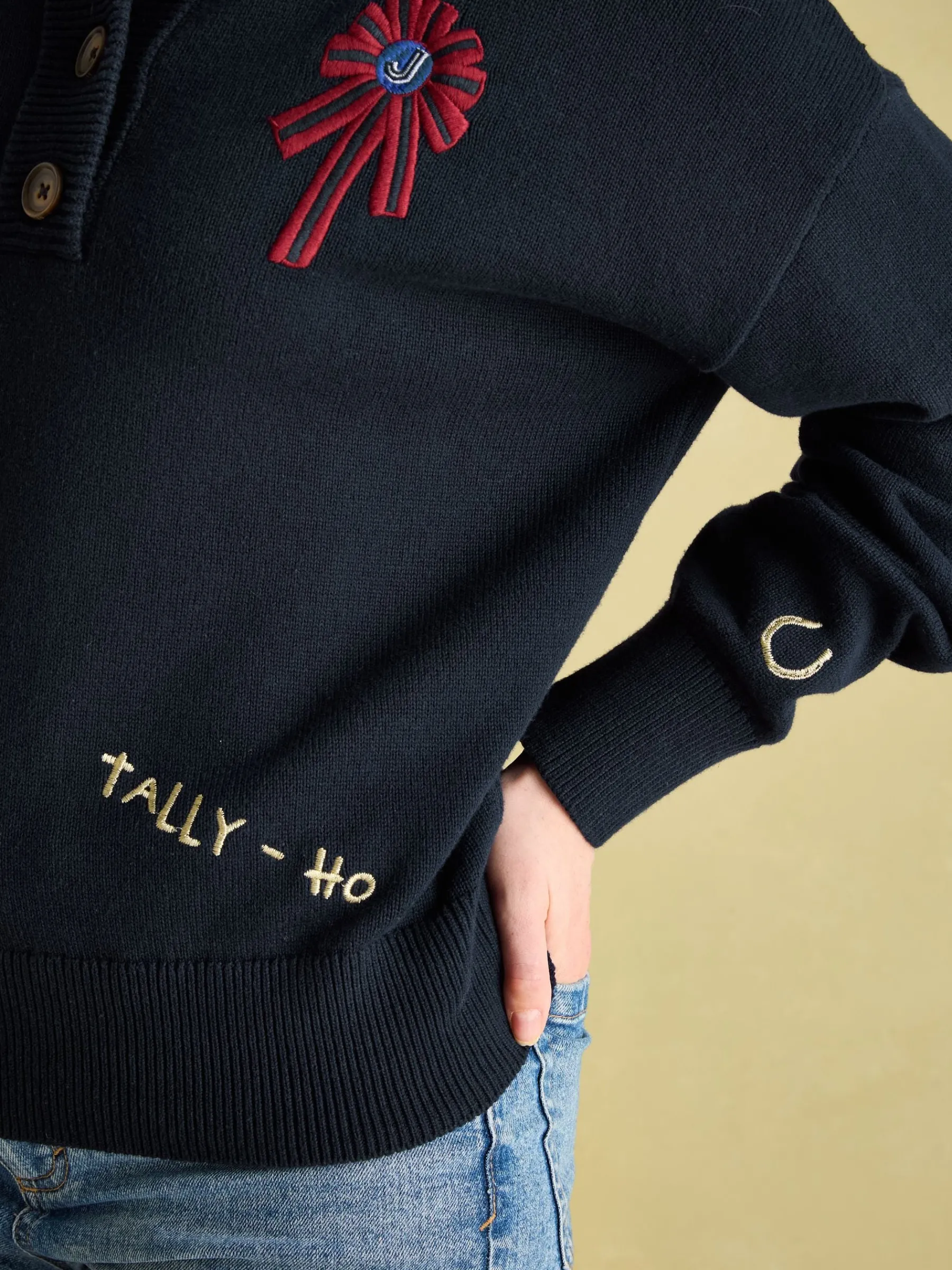 Buckley Horse Embroidered Jumper<Joules New