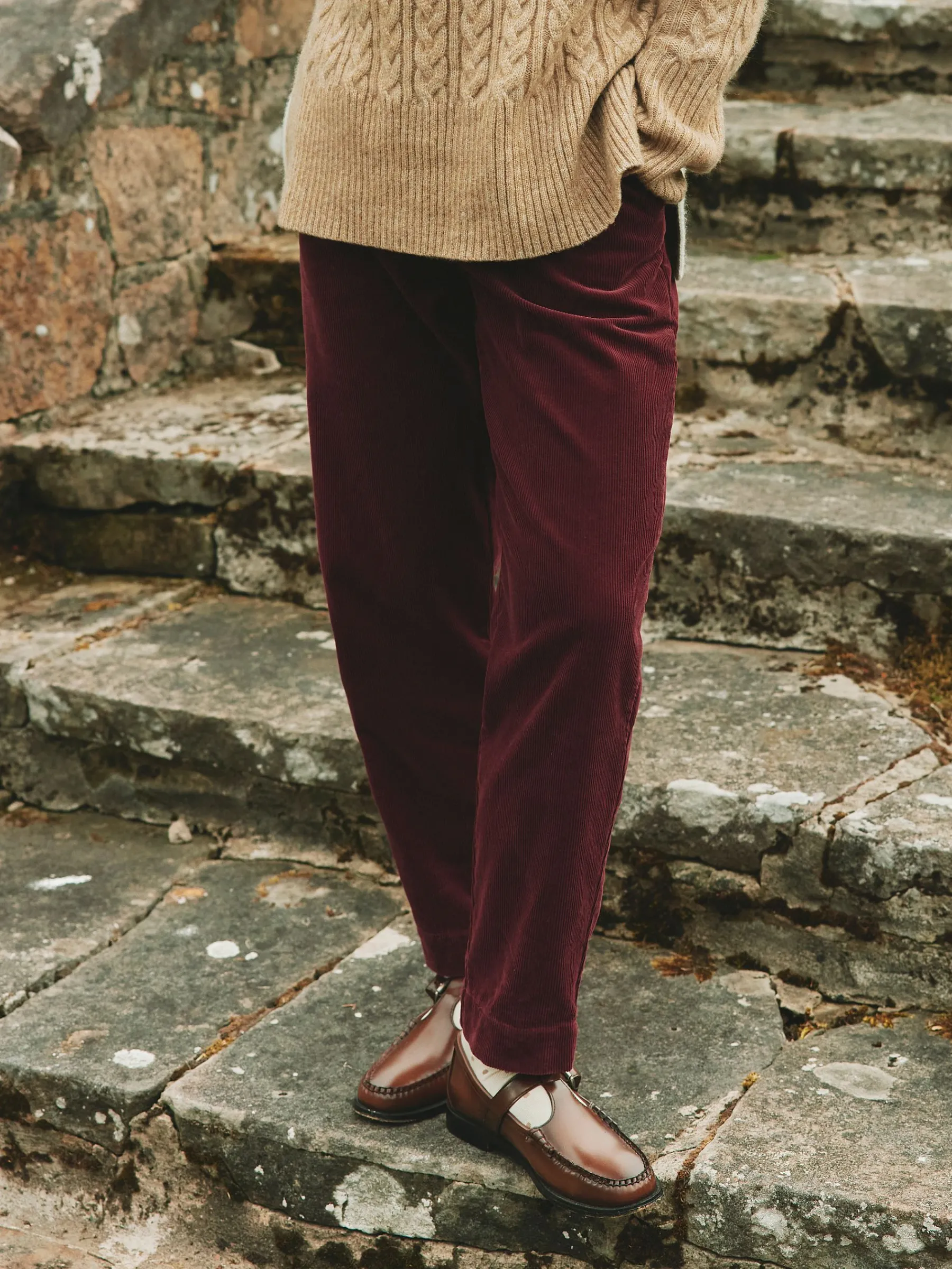 Calla Corduroy Tapered Trousers<Joules Online