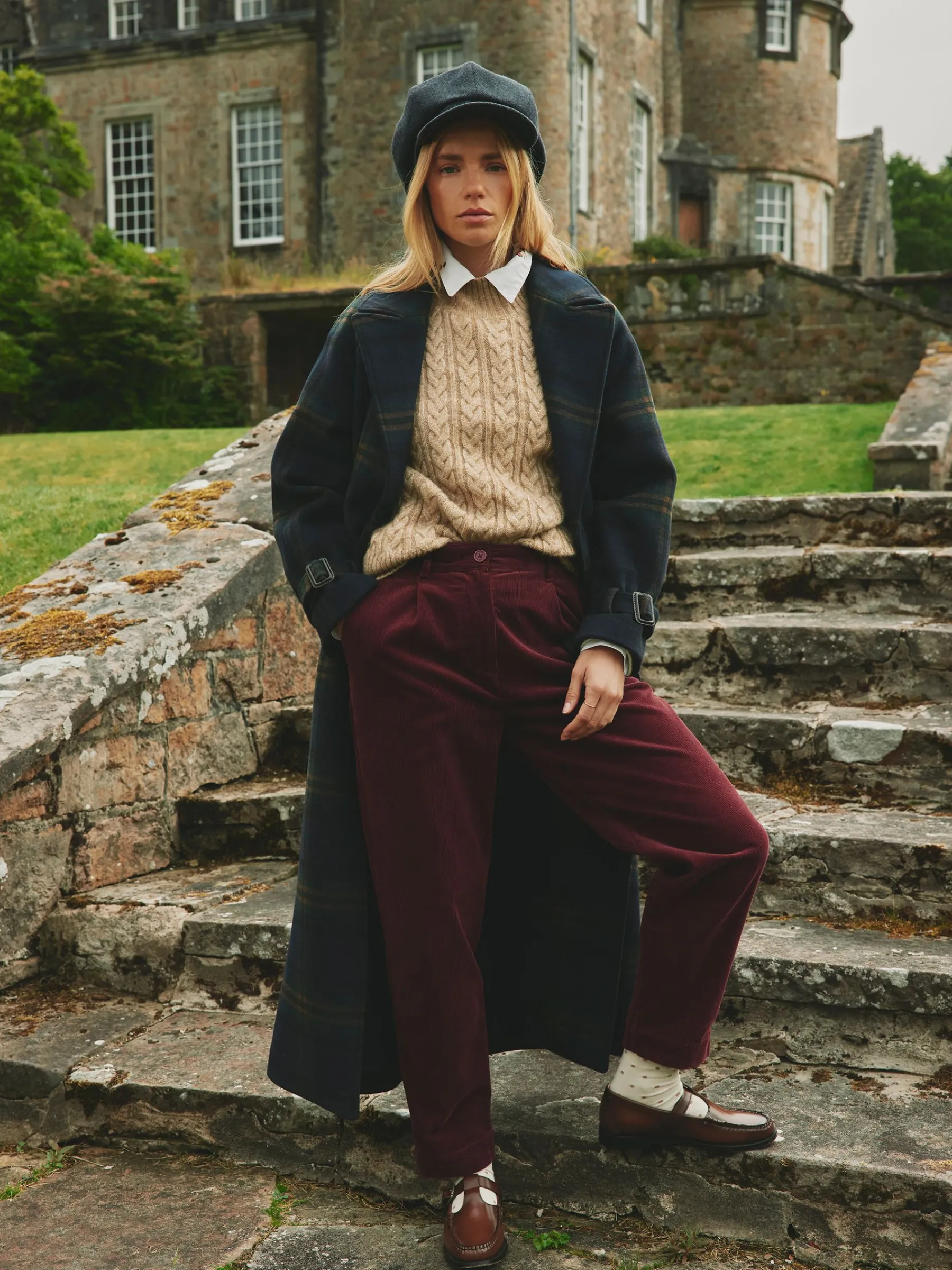 Calla Corduroy Tapered Trousers<Joules Online