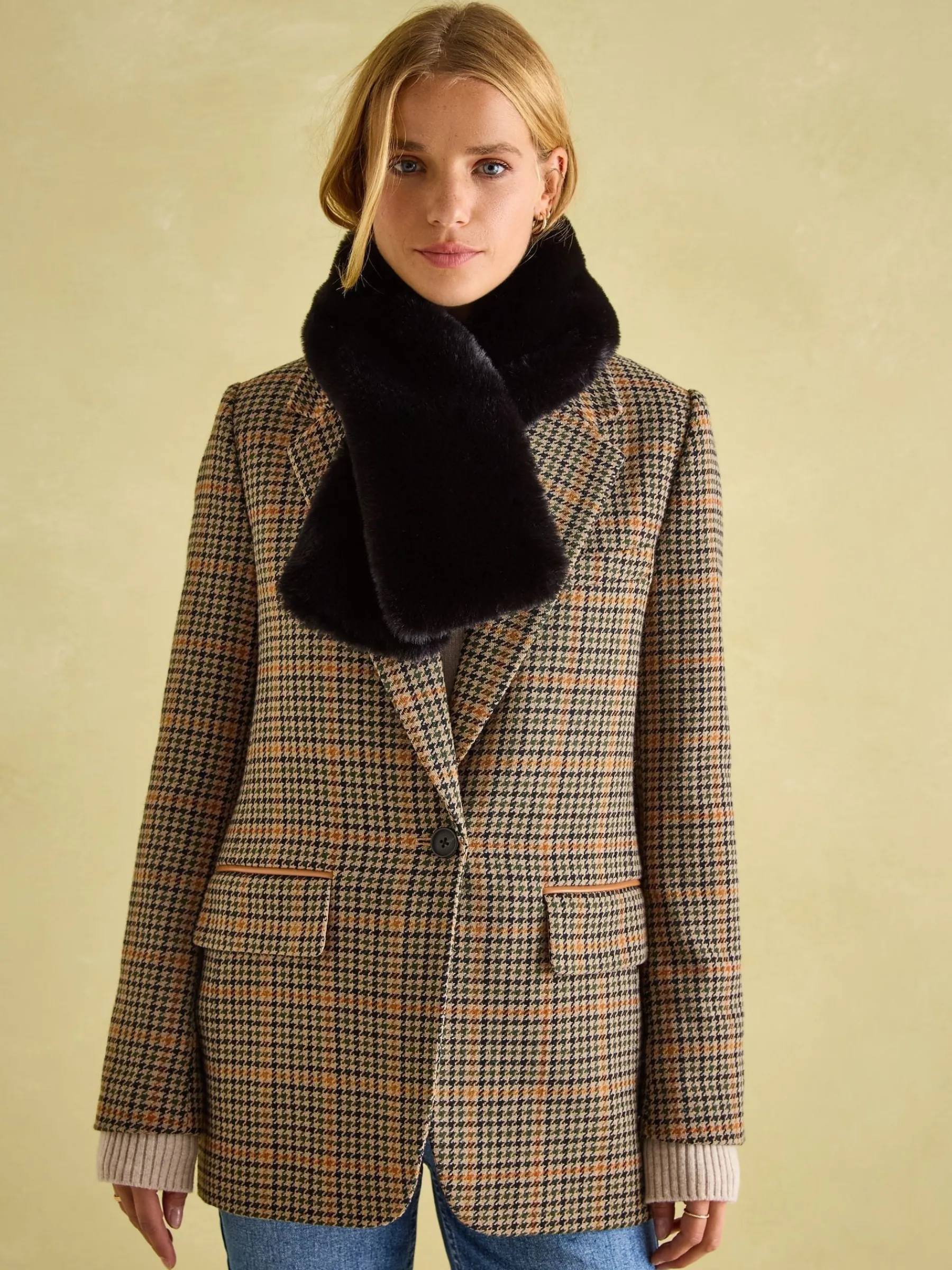 Callcott Faux Fur Scarf<Joules New
