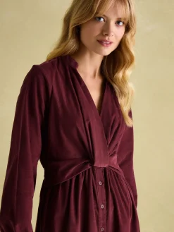 Cara Cord Twisted Front Dress<Joules