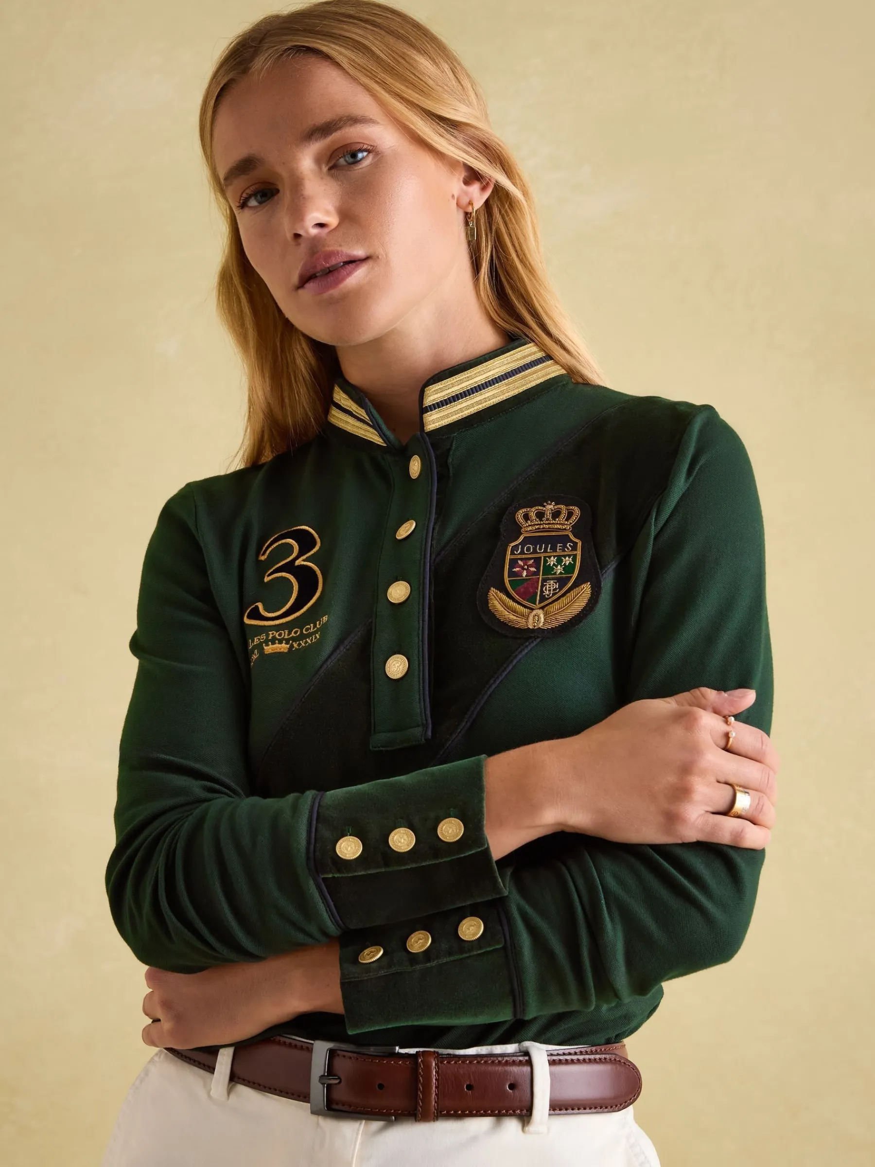 Carrington Premium Long Sleeve Polo Shirt<Joules