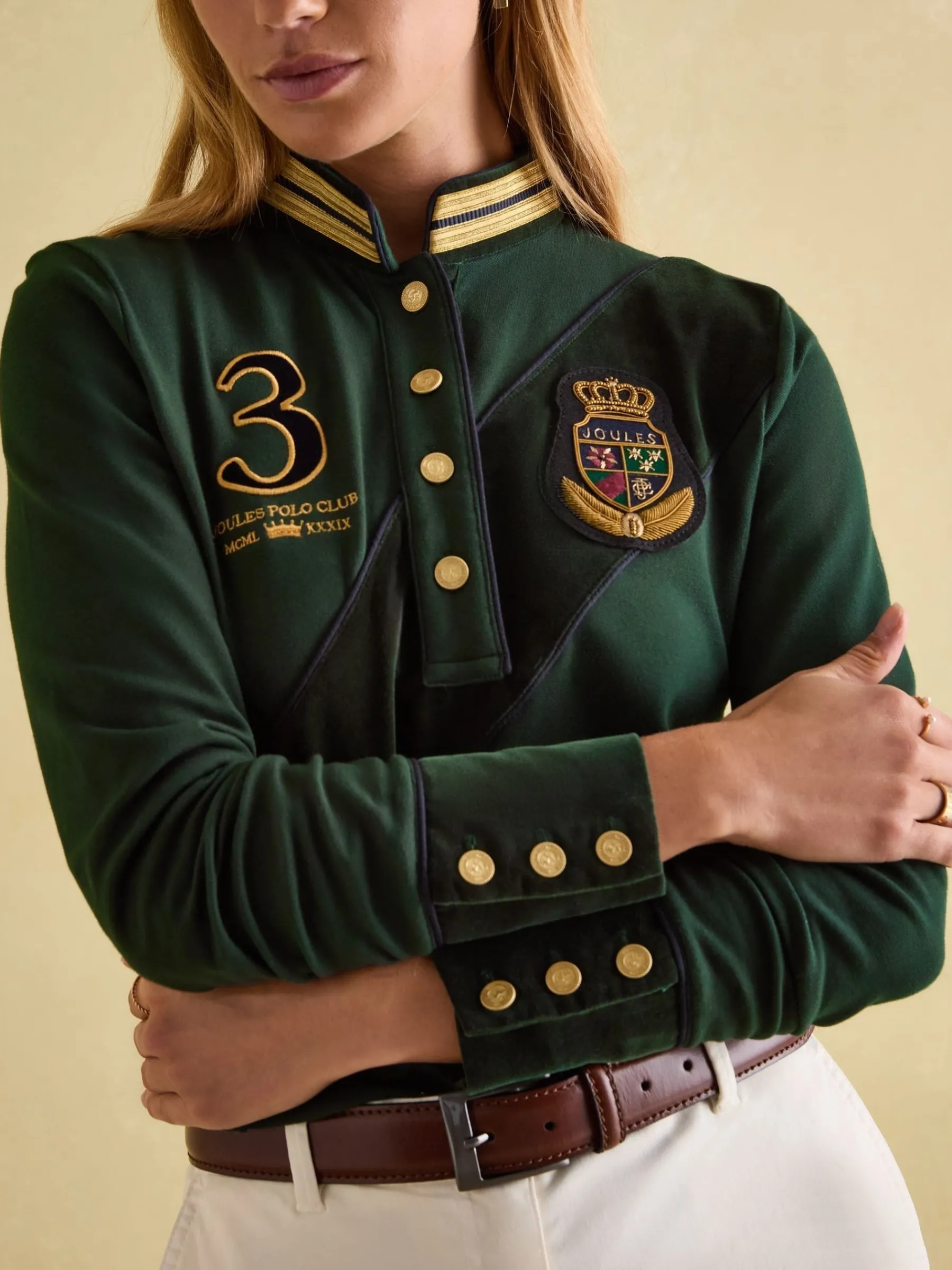 Carrington Premium Long Sleeve Polo Shirt<Joules