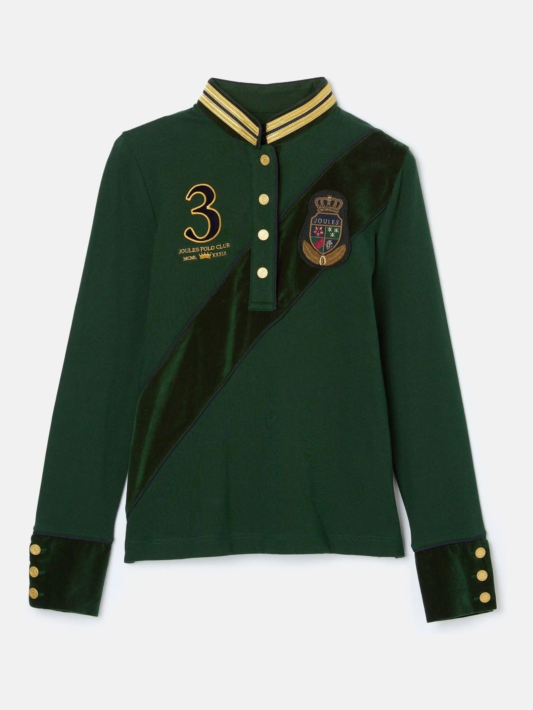 Carrington Premium Long Sleeve Polo Shirt<Joules