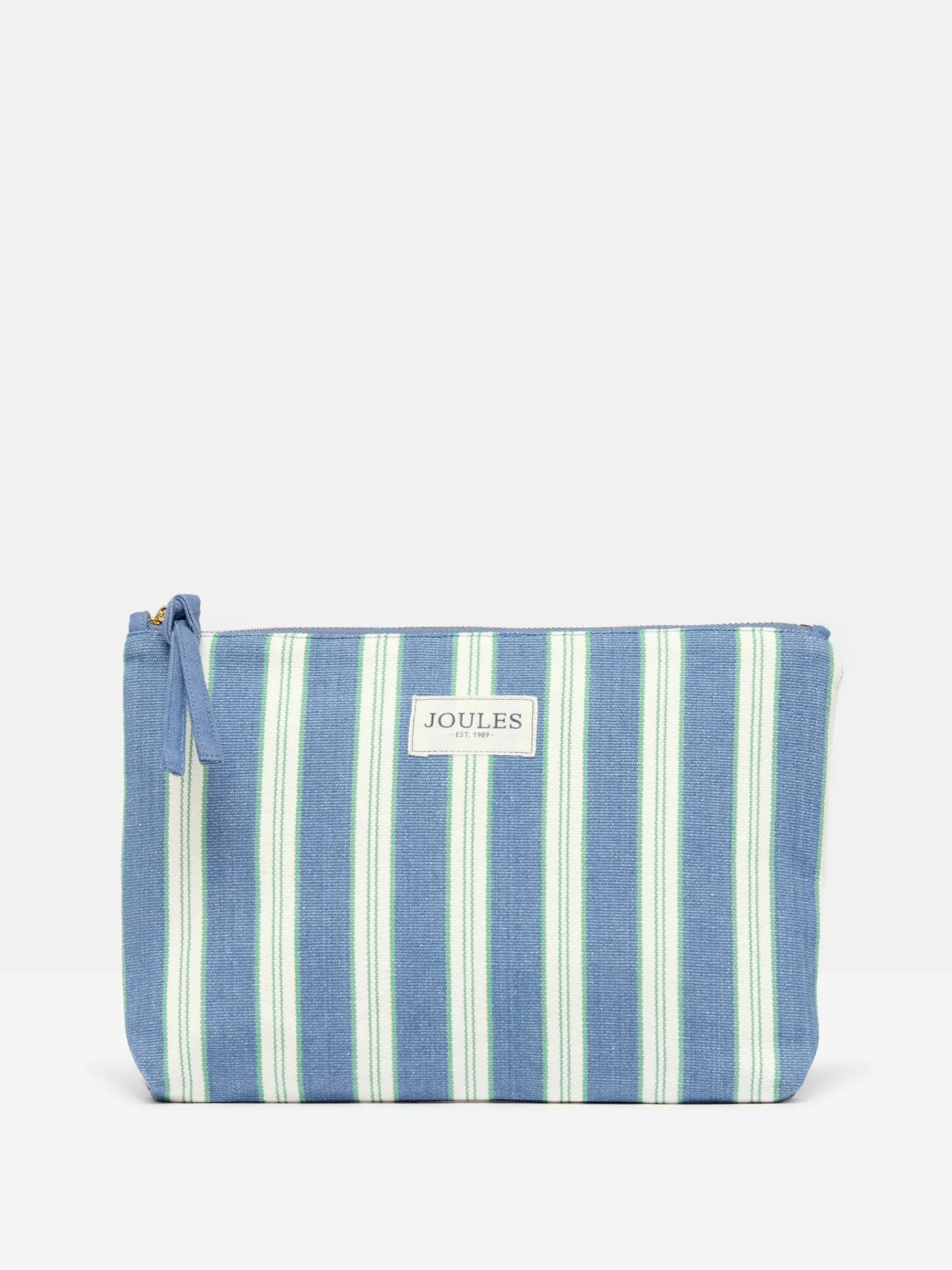 Carrywell Blue & White Striped Zip Pouch<Joules Best