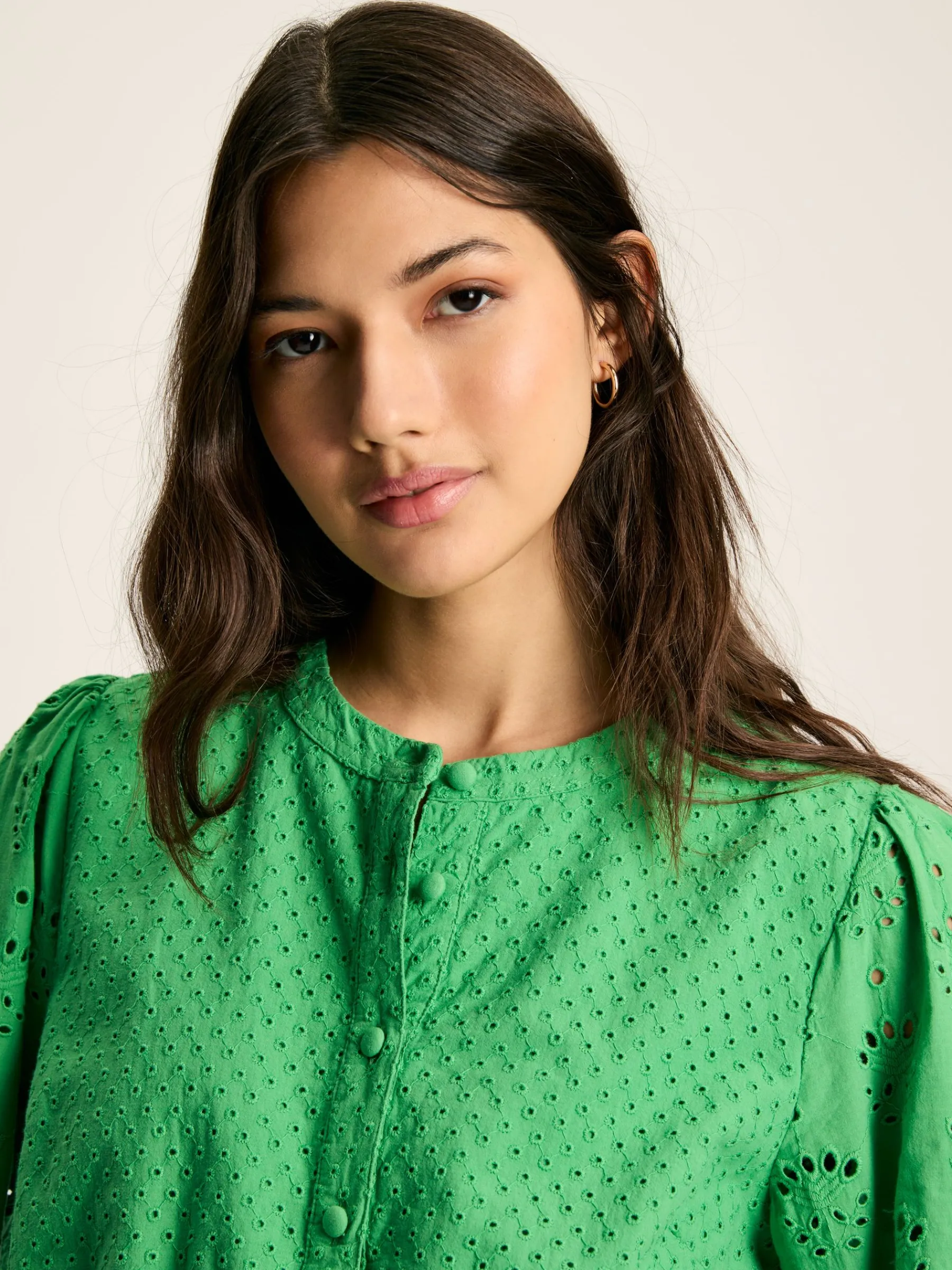 Cassie Broderie Maxi Dress<Joules Best