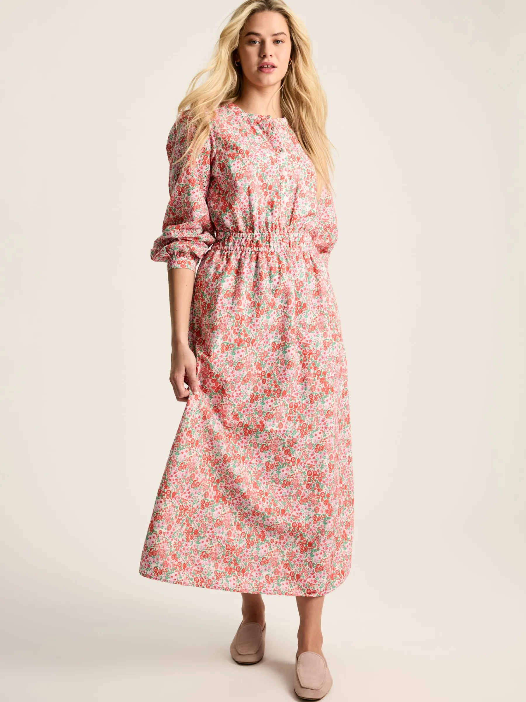 Cassie Broderie Maxi Dress<Joules New