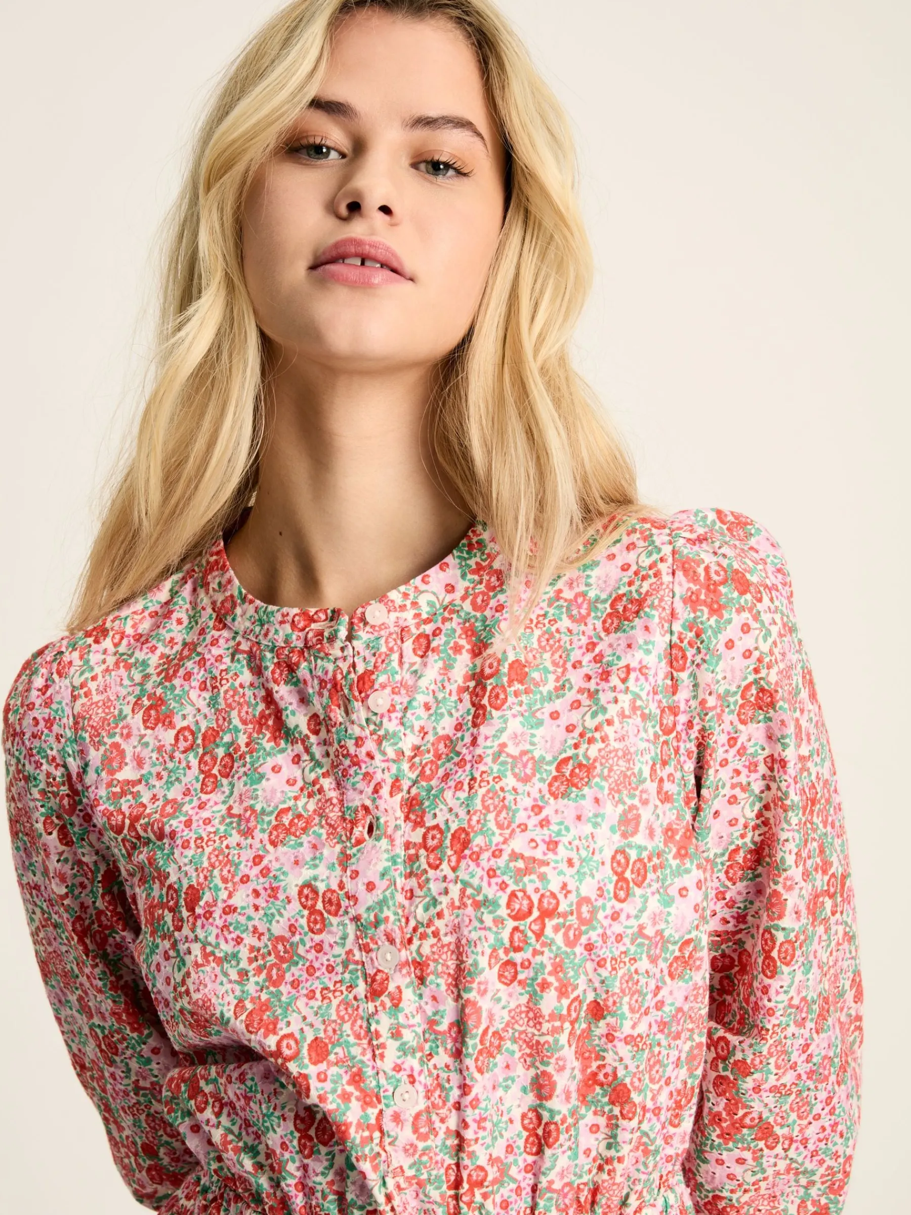 Cassie Broderie Maxi Dress<Joules New