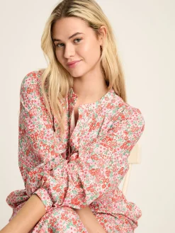 Cassie Broderie Maxi Dress<Joules New