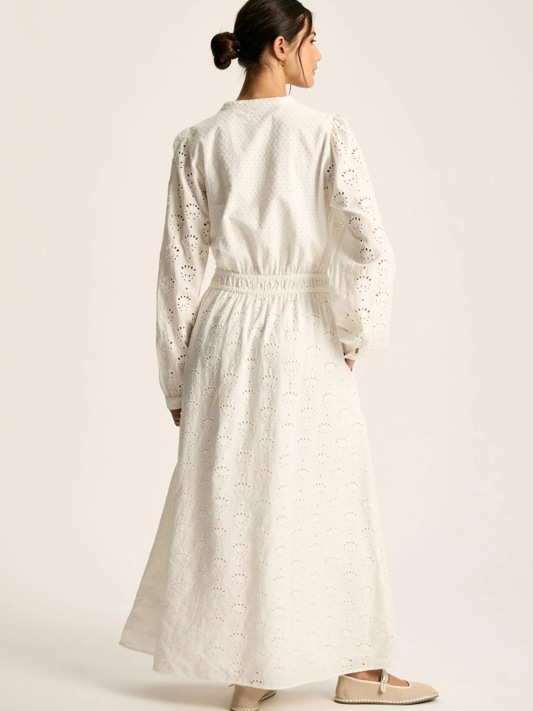 Cassie Broderie Maxi Dress<Joules Best