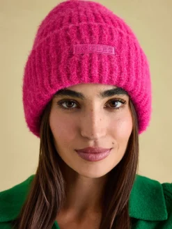 Caversham Bright Pink Beanie Hat<Joules Sale