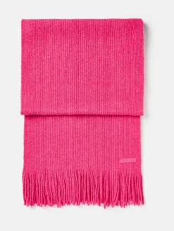 Caversham Bright Pink Knitted Scarf<Joules Discount