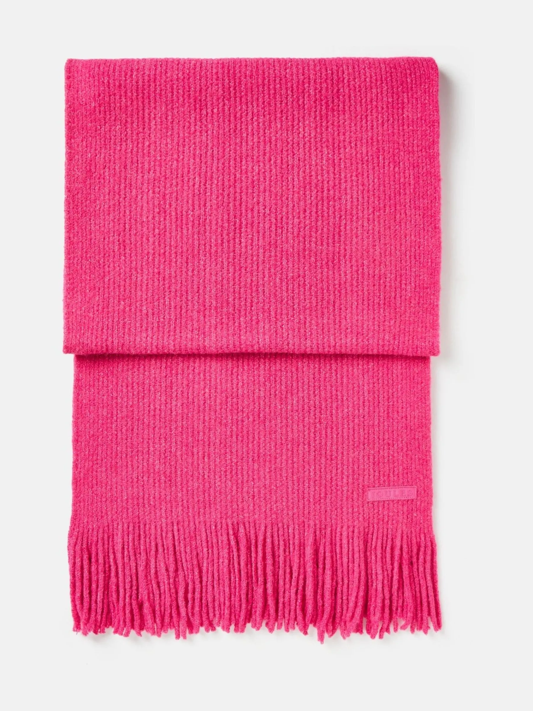 Caversham Bright Pink Knitted Scarf<Joules Discount