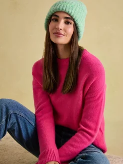 Caversham Mint Green Beanie Hat<Joules