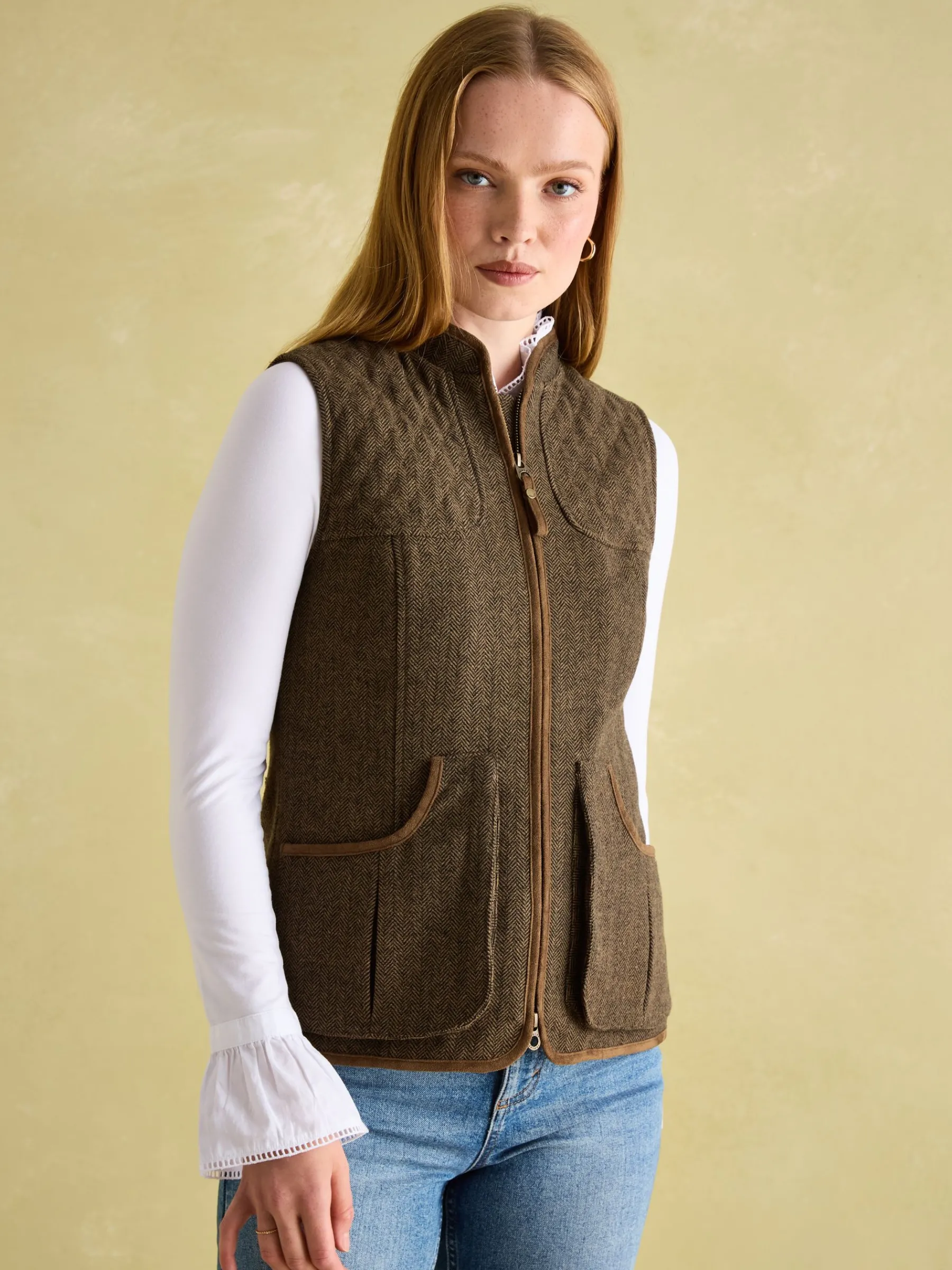 Cawthorne Tweed Gilet<Joules Hot