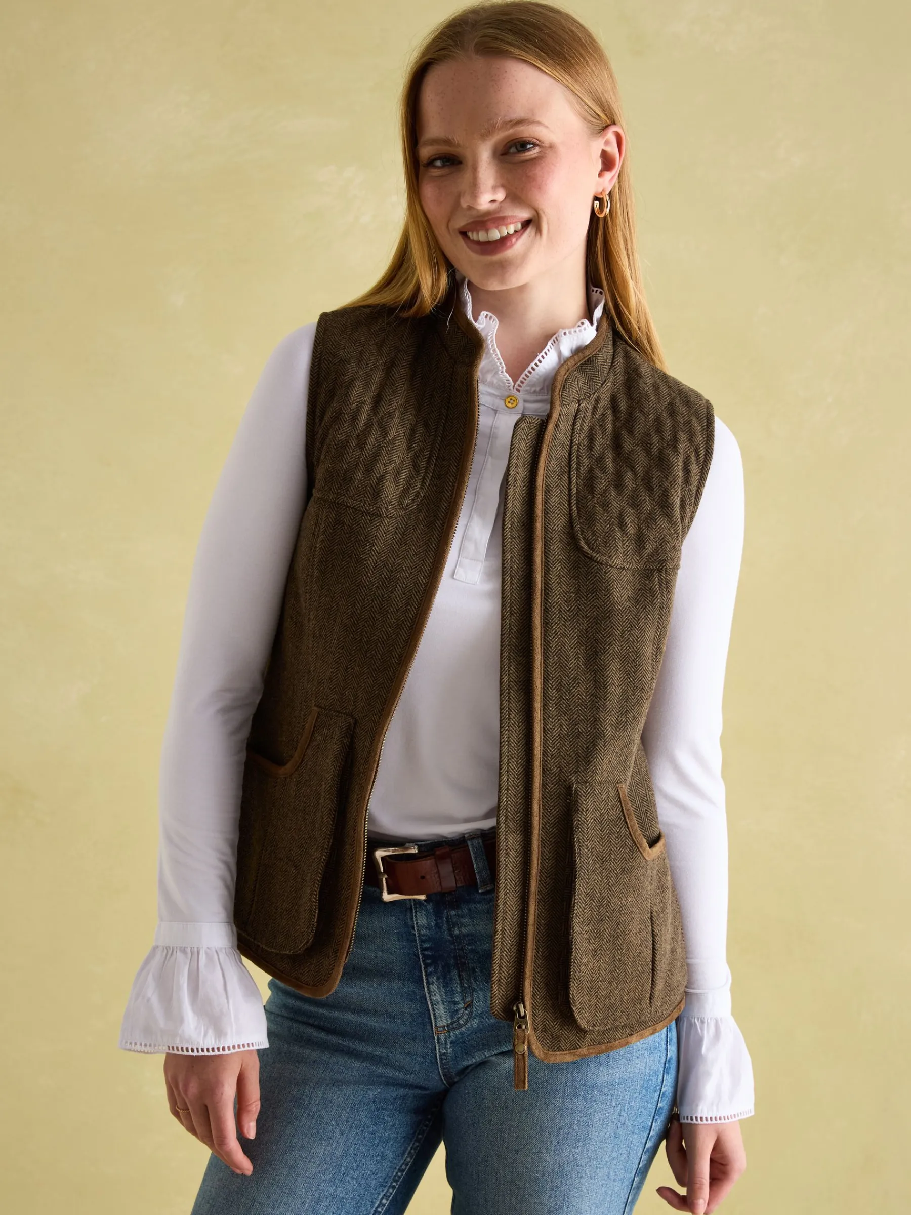 Cawthorne Tweed Gilet<Joules Hot