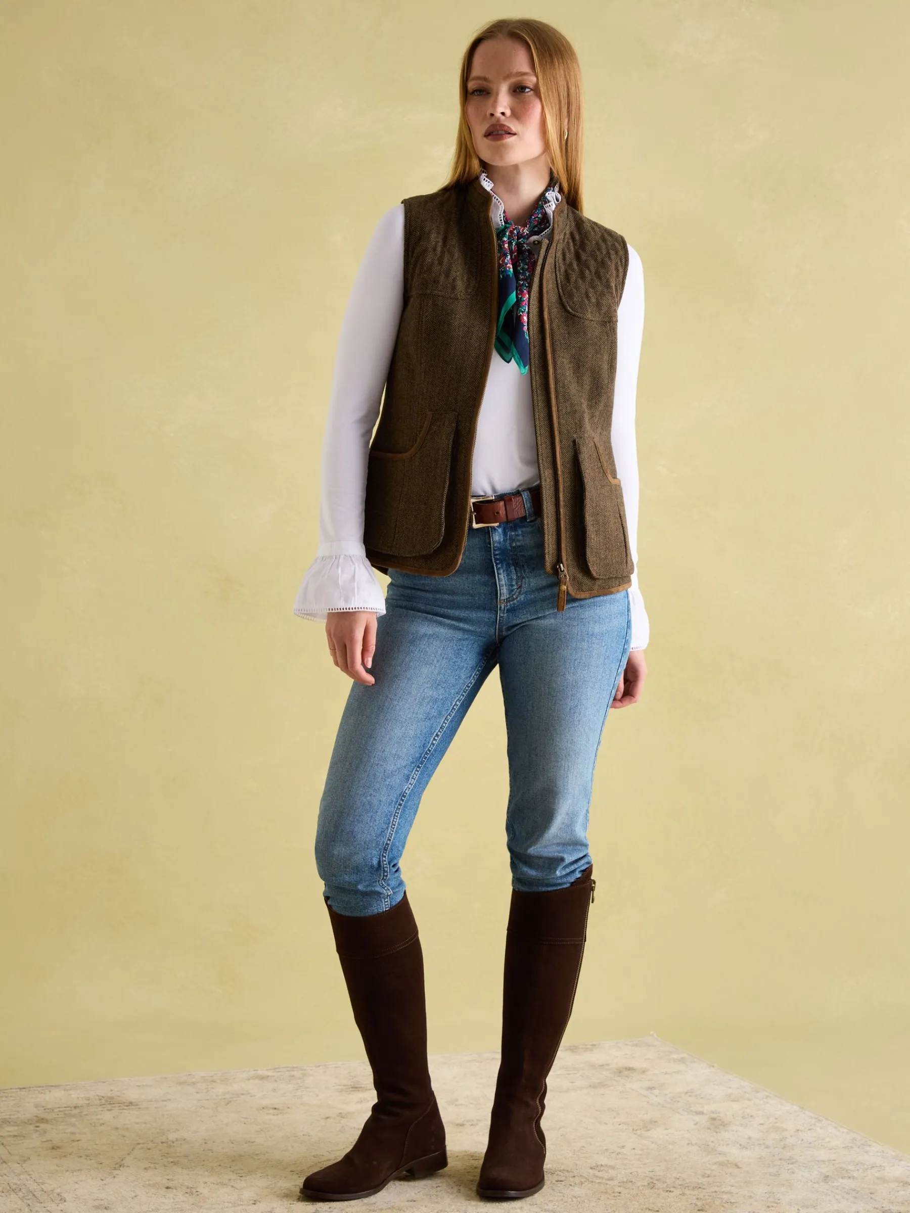 Cawthorne Tweed Gilet<Joules Hot