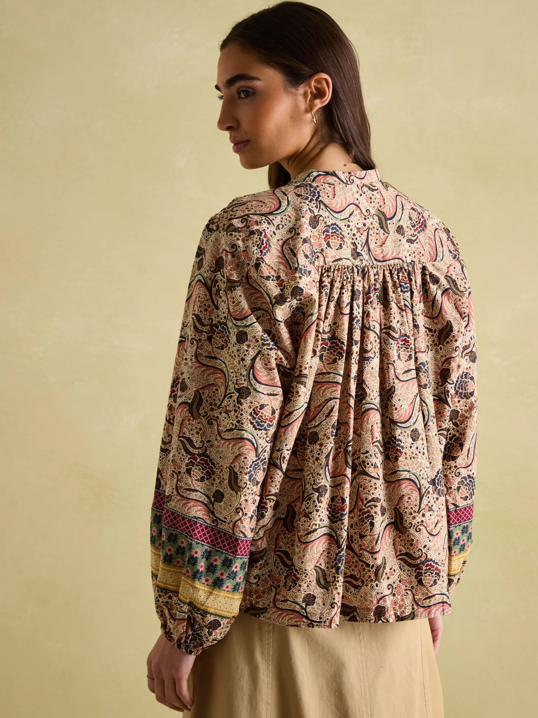 Cecilia Button Down Blouse<Joules