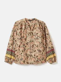 Cecilia Button Down Blouse<Joules