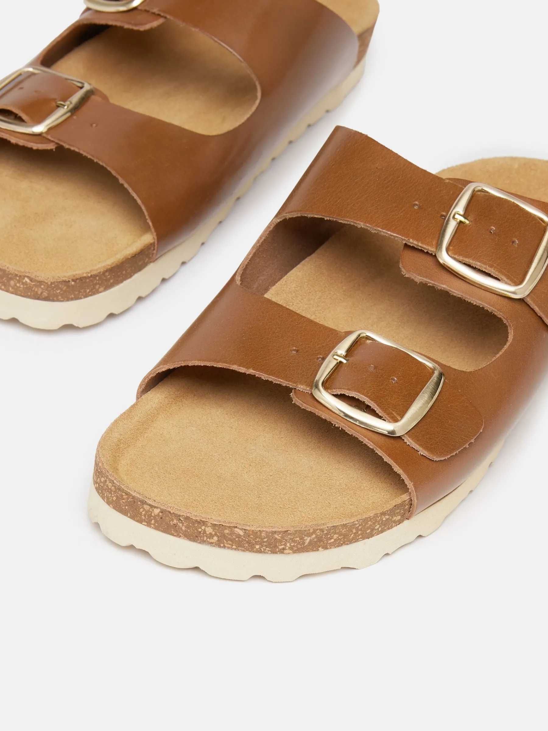 Celeste Tan Brown Double Strap Sandals<Joules Best